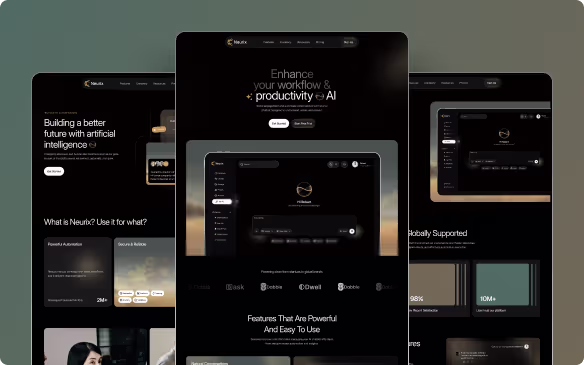 Neurix SaaS Website Design preview